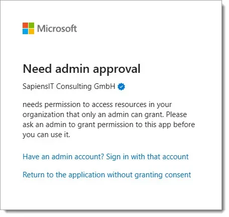 Users need admin approval