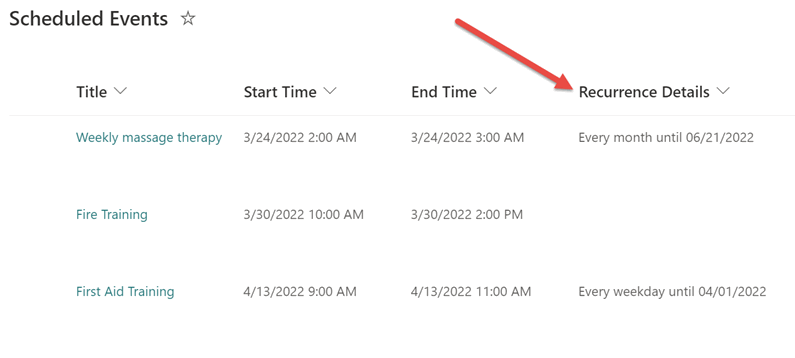 How To Create Recurring Events In SharePoint Using The Event 